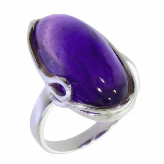 Ring 50-13 Sterling Silver Amethyst Ring 50-13 Sterling Silver Amethyst
