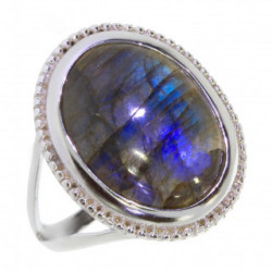 Ring 50-15 Sterling Silver Labraborite