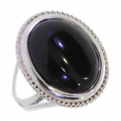 Ring 50-15 Sterling Silver Black Onyx