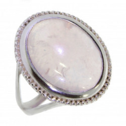 Ring 50-15 Sterling Silver Rose Quartz