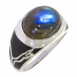 Ring 50-16 Sterling Silver Labradorite