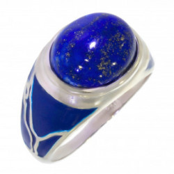 Ring 50-16 Sterling Silver Lapis Lazuli