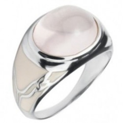 Ring 50-16 Sterling Silver Rose Quartz