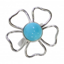Ring 54-01 Sterling Silver Turquoise