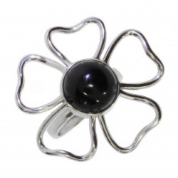Ring 54-01 Sterling Silver Black Onyx