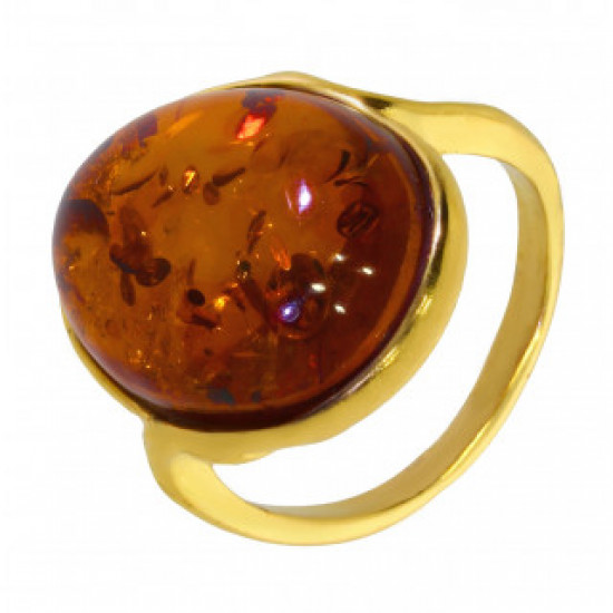 Ring 54-02 Vermeil Amber