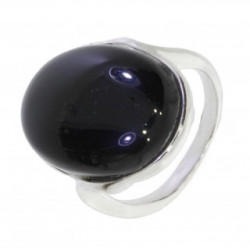 Ring 54-02 Sterling Silver Black Onyx