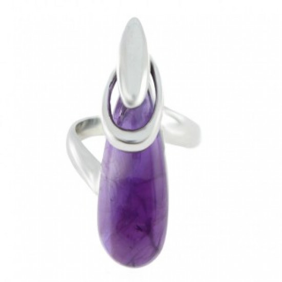 Ring 54-03 Sterling Silver Amethyst