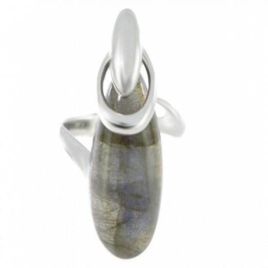 Ring 54-03 Sterling Silver Labradorite