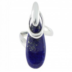 Ring 54-03 Sterling Silver Lapis Lazuli