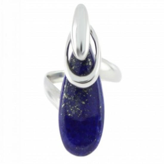 Ring 54-03 Sterling Silver Lapis Lazuli