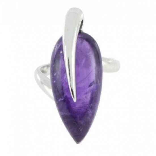 Ring 54-04 Sterling Silver Amethyst