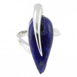Ring 54-04 Sterling Silver Lapis Lazuli