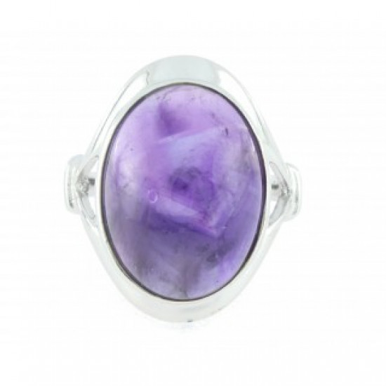 Ring 54-08 Sterling Silver Amethyst