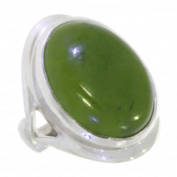 Ring 54-08 Sterling Silver Jade