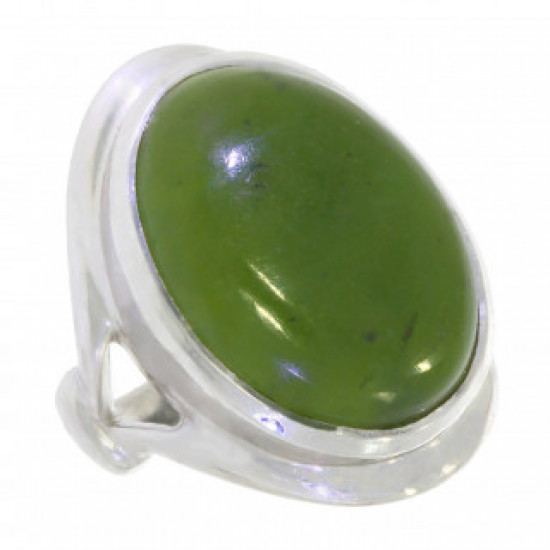 Ring 54-08 Sterling Silver Jade