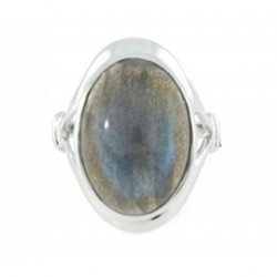 Ring 54-08 Sterling Silver Labradorite