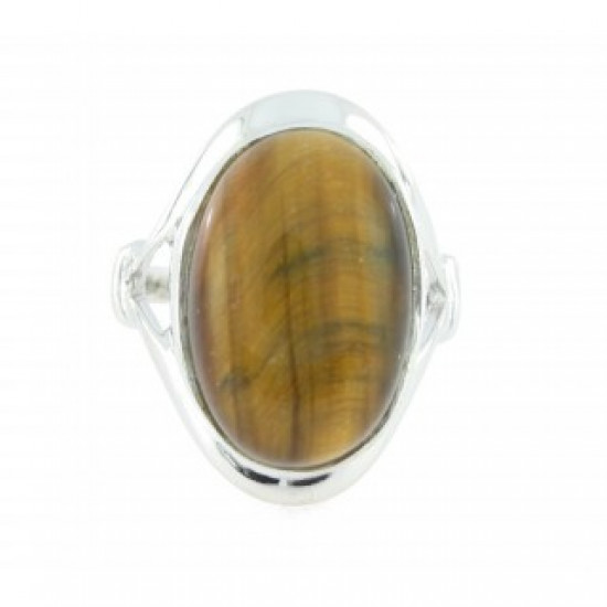 Ring 54-08 Sterling Silver Tiger's Eye