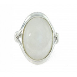 Ring 54-08 Sterling Silver Moonstone