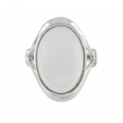 Ring 54-08 Sterling Silver Rose Quartz