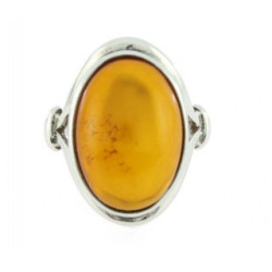 Ring 54-08 Sterling Silver Amber