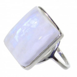Ring 54-10 Sterling Silver Moonstone