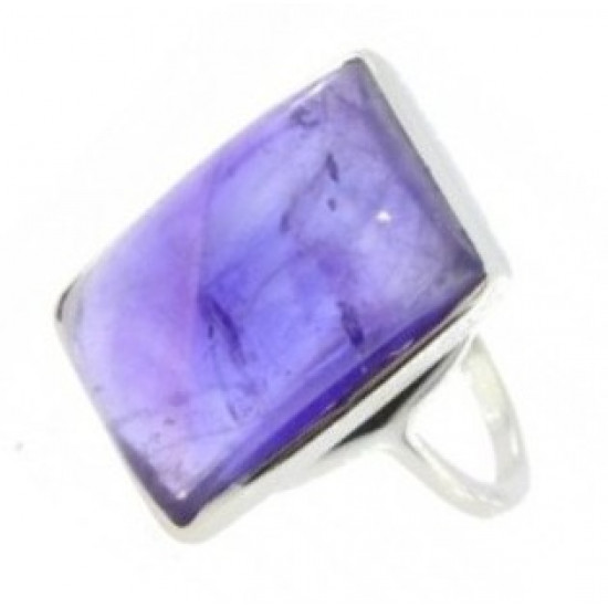 Ring 54-10 Sterling Silver Amethyst Ring 54-10 Sterling Silver Amethyst