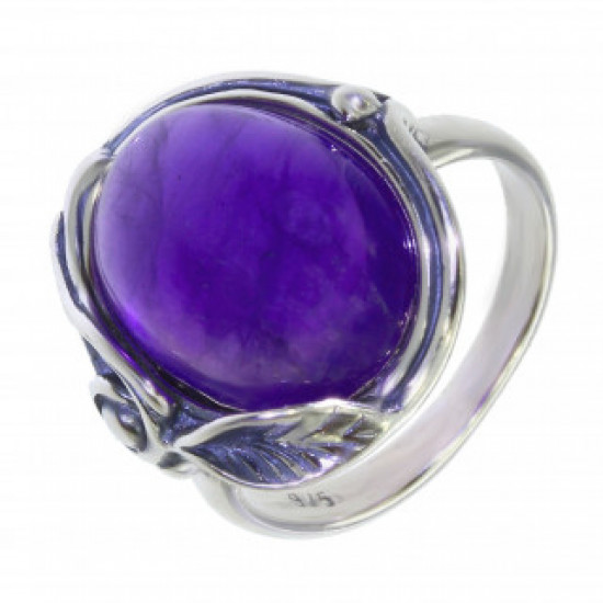 Ring 54-12 Sterling Silver Amethyst