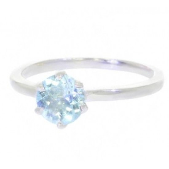 Ring M-02 Sterling Silver Aquamarine