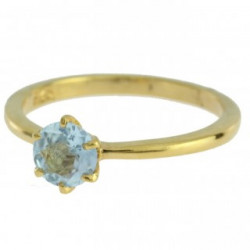 Ring M-02 Vermeil Blue Topaz