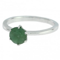 Ring M-02 Sterling Silver Emerald