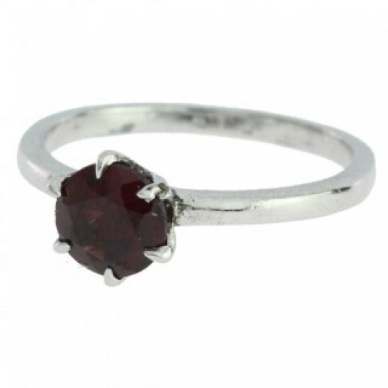 Ring M-02 Sterling Silver Garnet