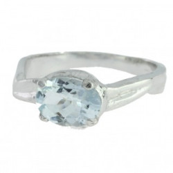 Ring M-06 Sterling Silver Aquamarine