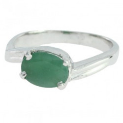 Ring M-06 Sterling Silver Emerald