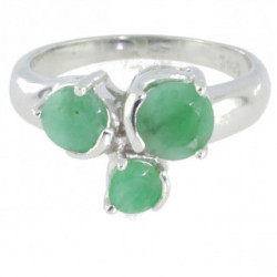 Ring M-09 Sterling Silver Emerald