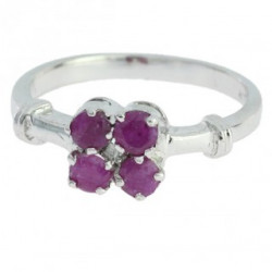Ring M-10 Sterling Silver Ruby