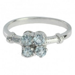 Ring M-10 Sterling Silver Blue Topaz