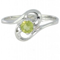 Ring M-12 Sterling Silver Peridot