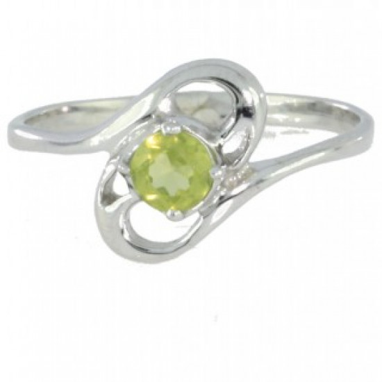 Ring M-12 Sterling Silver Peridot