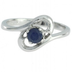Ring M-12 Sterling Silver Sapphire