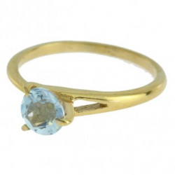 Ring M-13 Vermeil Blue Topaz