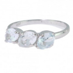 Ring M-19 Sterling Silver Aquamarine