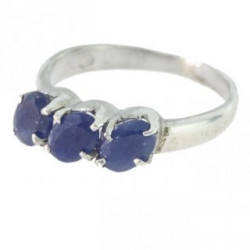 Ring M-19 Sterling Silver Sapphire