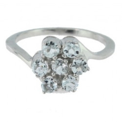 Ring M-21 Sterling Silver Aquamarine