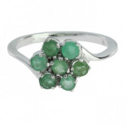 Ring M-21 Sterling Silver Emerald