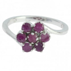 Ring M-21 Sterling Silver Ruby