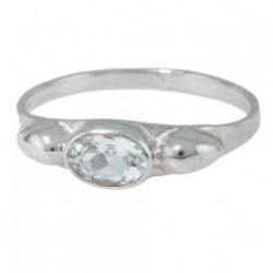 Ring M-22 Sterling Silver Aquamarine