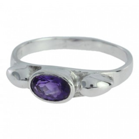 Ring M-22 Sterling Silver Amethyst Ring M-22 Sterling Silver Amethyst