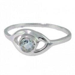 Ring M-23 Sterling Silver Aquamarine
