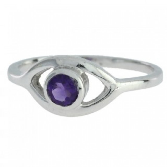 Ring M-23 Sterling Silver Amethyst Ring M-23 Sterling Silver Amethyst